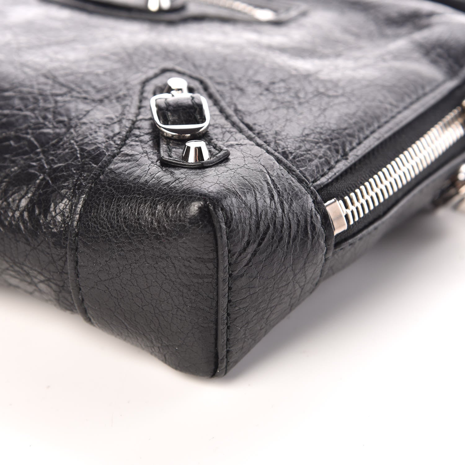 Balenciaga Agneau Classic Hardware XS Reporter Crossbody Black 8 of 8