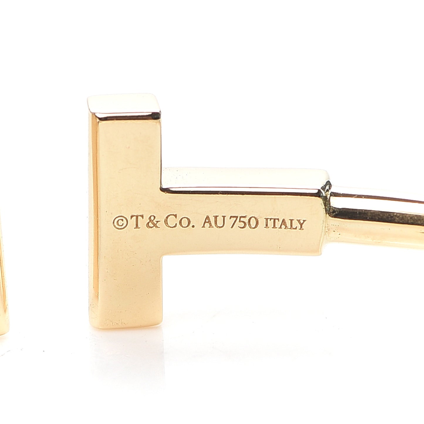 18K Yellow Gold T Wire Bracelet