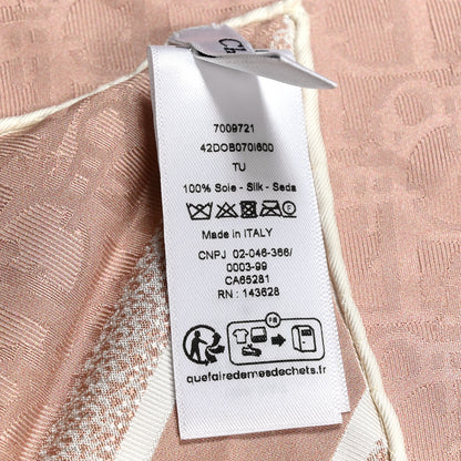 Christian Dior Silk Oblique Scarf Rose 3 of 3