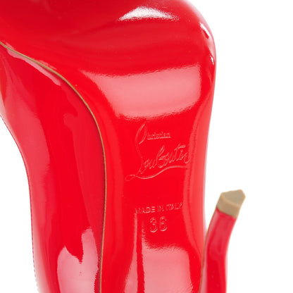 Christian Louboutin Patent Wawy Dolly 120 Pumps 36 Rosso 8 of 8