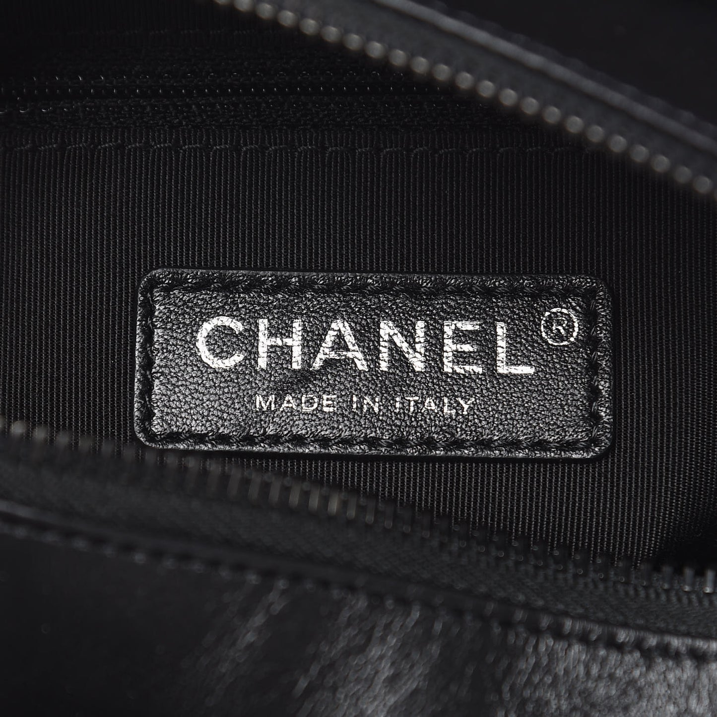 Aged Calfskin Quilted Small Gabrielle Hobo Black