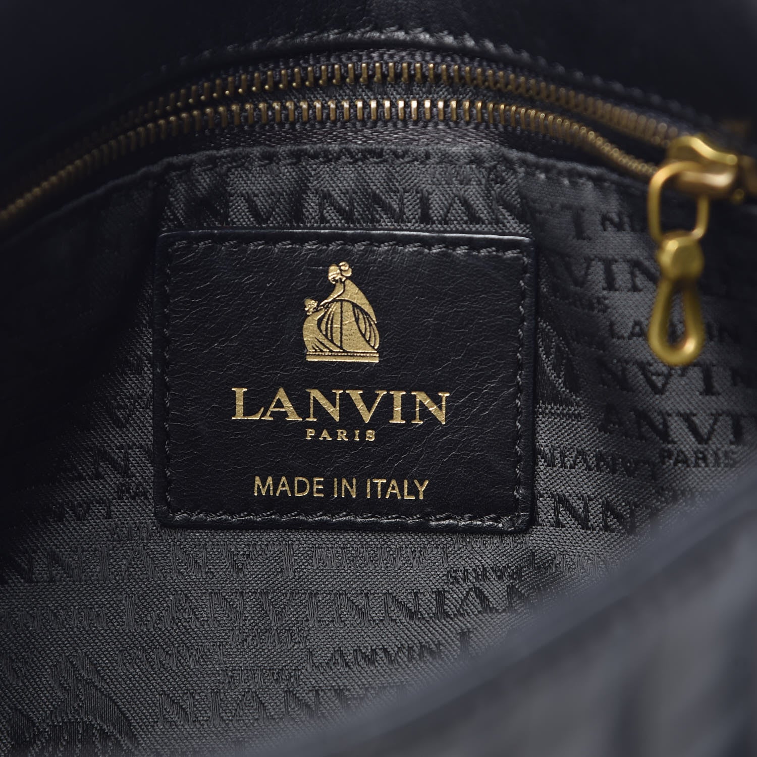 Lanvin Lambskin Quilted Medium Happy Shoulder Bag Black 6 of 9