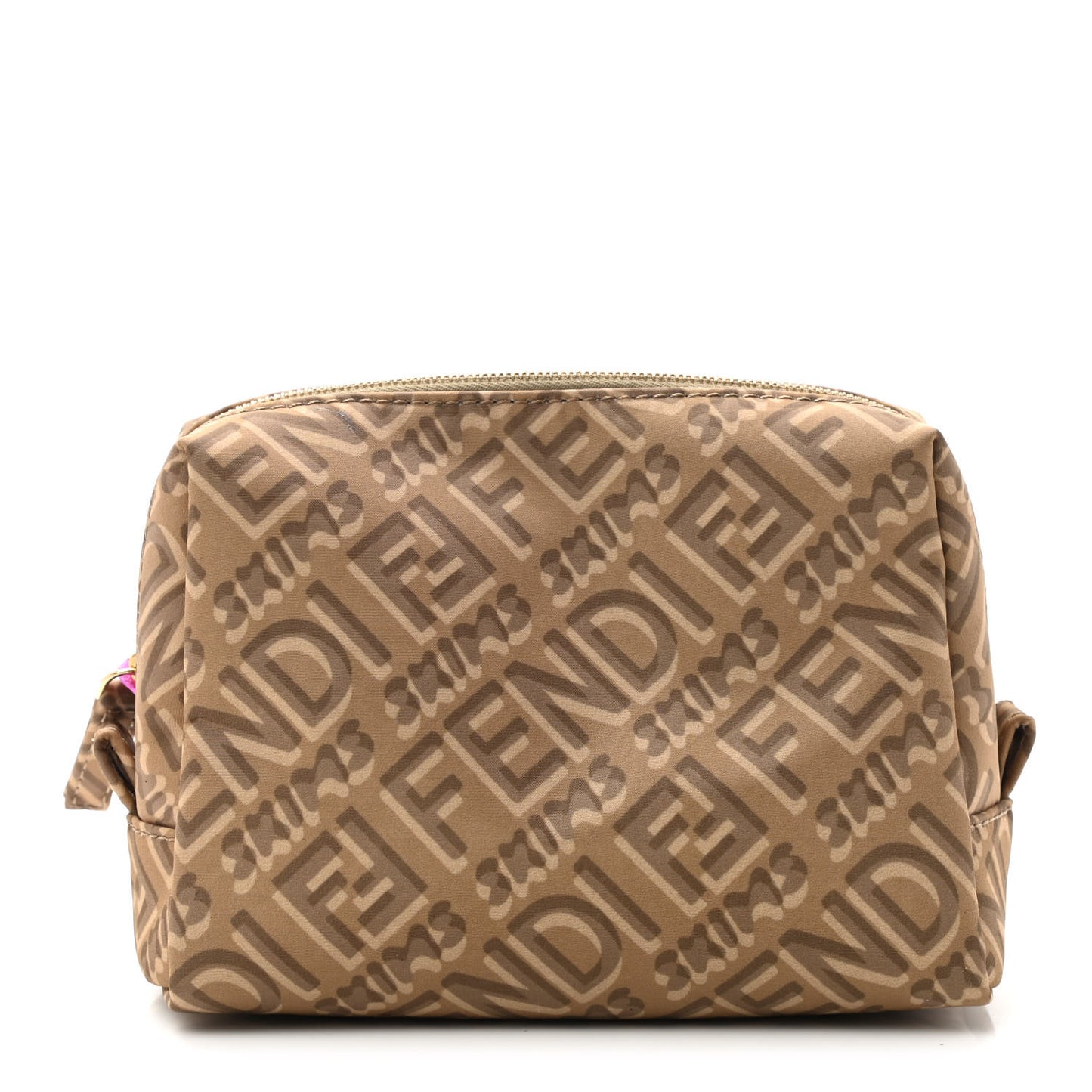 X SKIMS Nylon Small Trapezoid Beauty Pouch Sand
