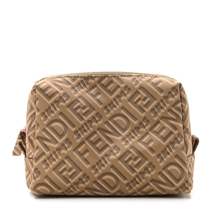 Fendi X SKIMS Nylon Small Trapezoid Beauty Pouch Sand 1 of 8