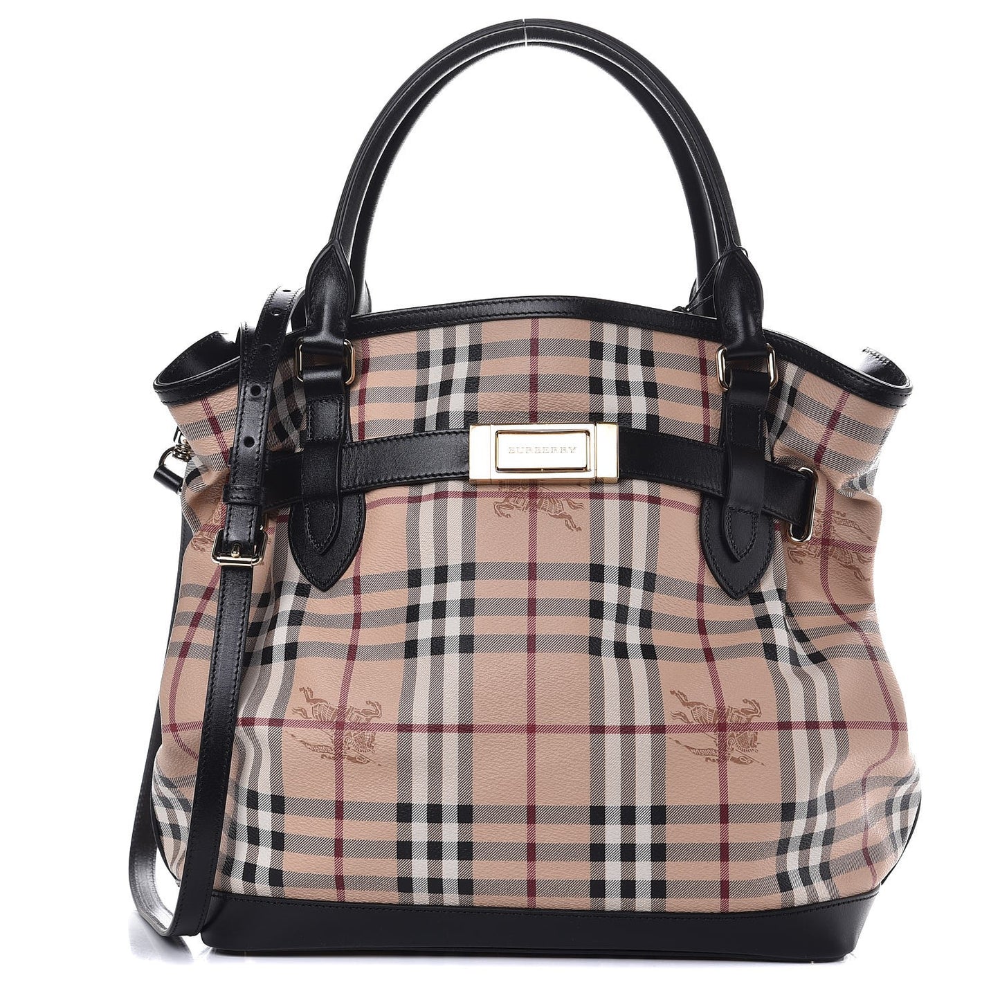 Haymarket Check Medium Golderton Tote Black