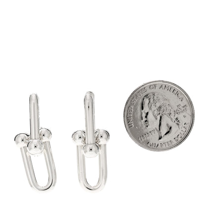 Tiffany Sterling Silver Large HardWear Link Earrings 2 of 4