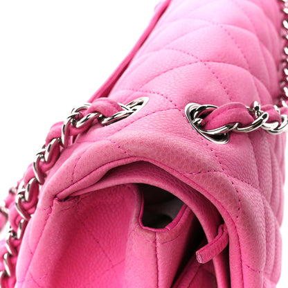 Chanel Iridescent Caviar Quilted Jumbo Double Flap Pink 15 of 16