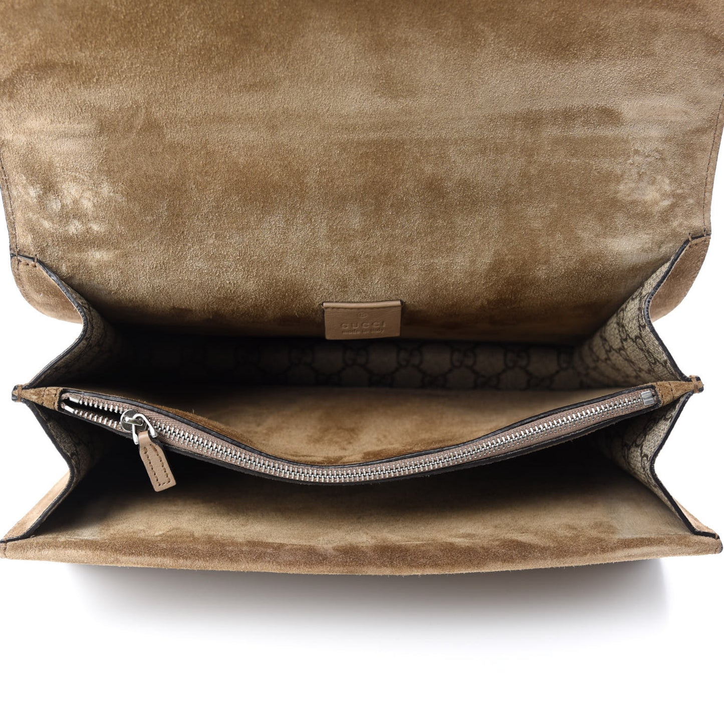 GG Supreme Monogram Medium Dionysus Shoulder Bag Taupe