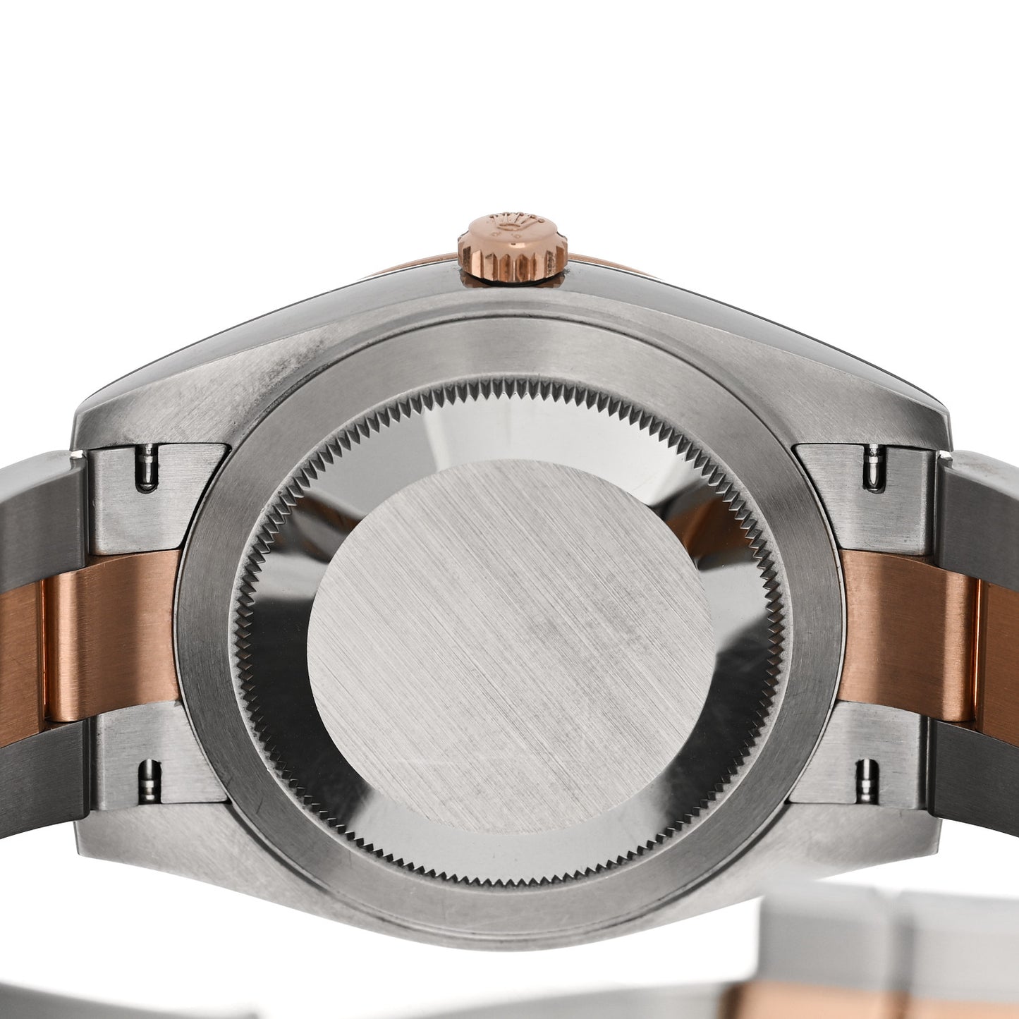 Stainless Steel 18K Everose Gold Diamond 41mm Oyster Perpetual Datejust Watch Chocolate 126301