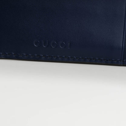 Gucci Calfskin GucciGhost Coin Case Card Holder Blue Agata Hibiscus Red 4 of 8