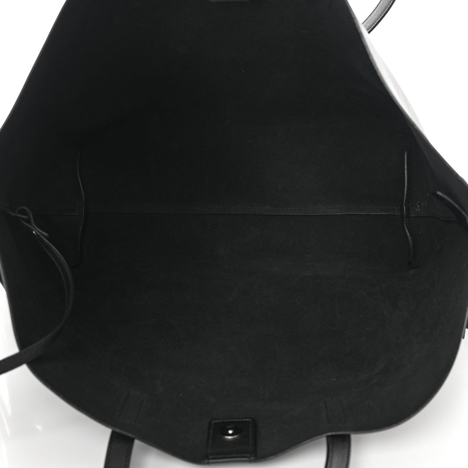 Saint Laurent Calfskin Large Fringe Shopping Tote Black 6 of 12