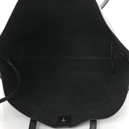 Saint Laurent Calfskin Large Fringe Shopping Tote Black 6 of 12