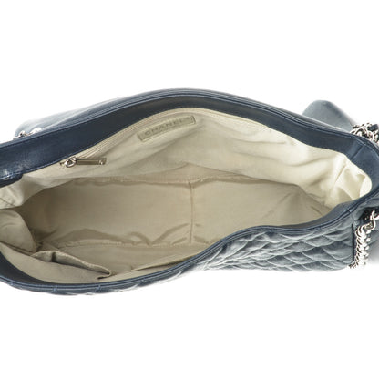 Chanel Washed Lambskin Quilted Maxi Chain Around Flap Dark Navy Blue 5 of 6