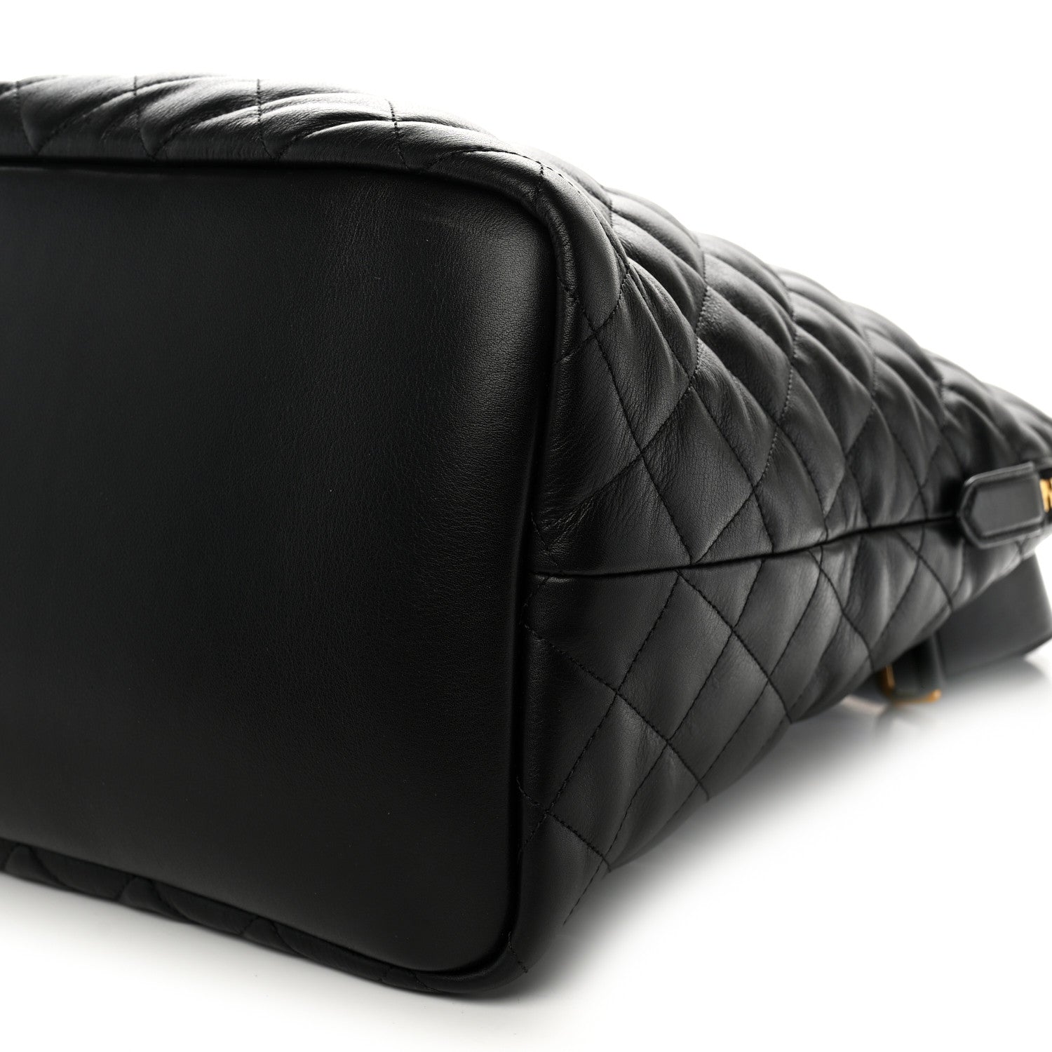 Saint Laurent Calfskin Quilted ES Giant Travel Bag Black 9 of 10