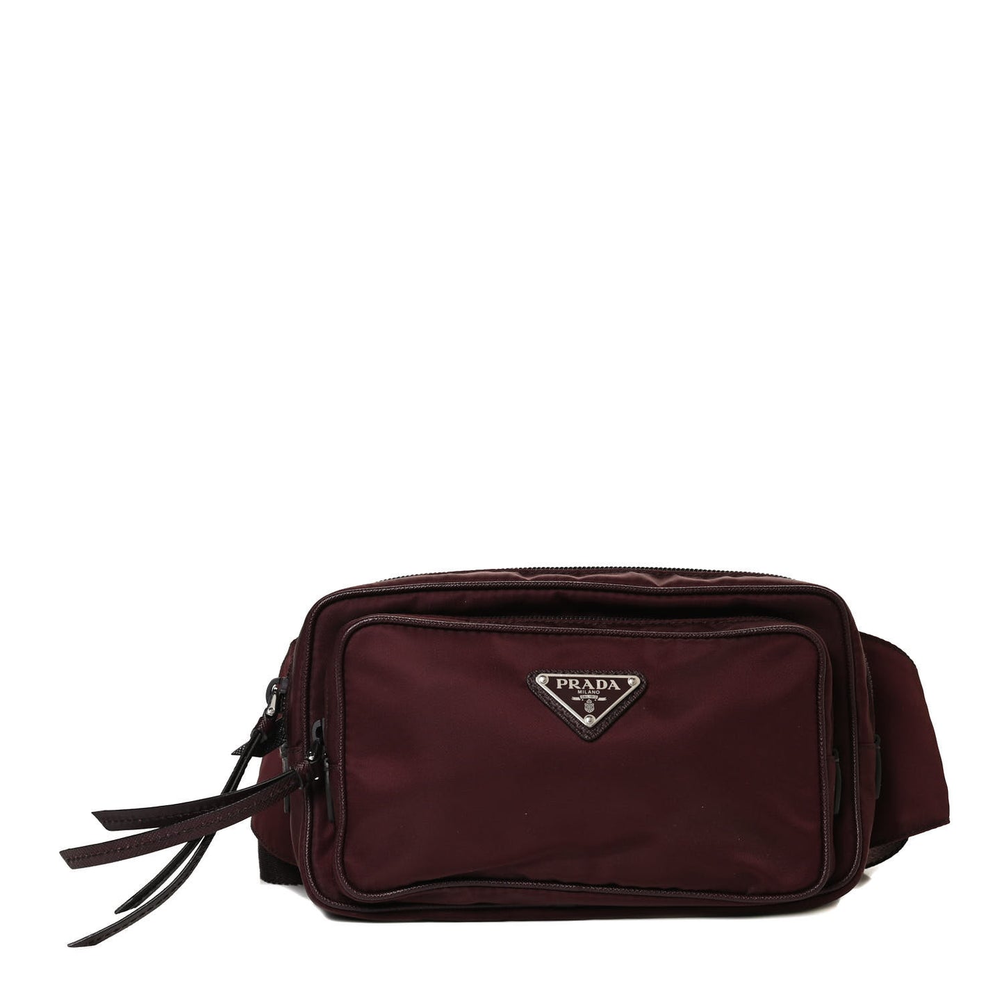 Re-Nylon Saffiano Belt Bag Z Bordeaux