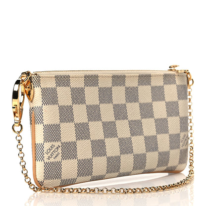 Louis Vuitton Damier Azur Pochette Milla MM 3 of 10