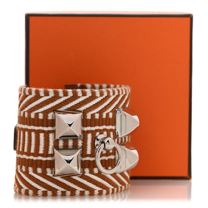 Hermes Toile Sombrero CDC Bracelet T2 Ecru Gold 10 of 10