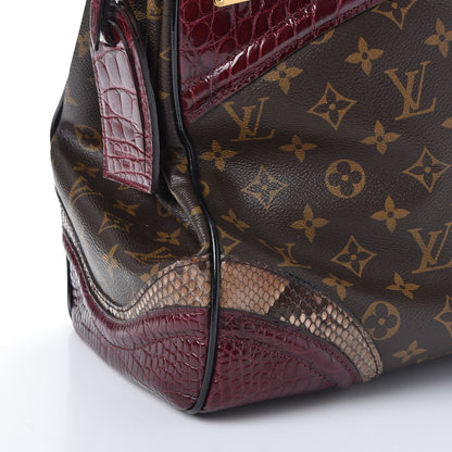 Louis Vuitton Monogram Python Alligator Monogramissime Exotic Shopper GM Bordeaux 8 of 9