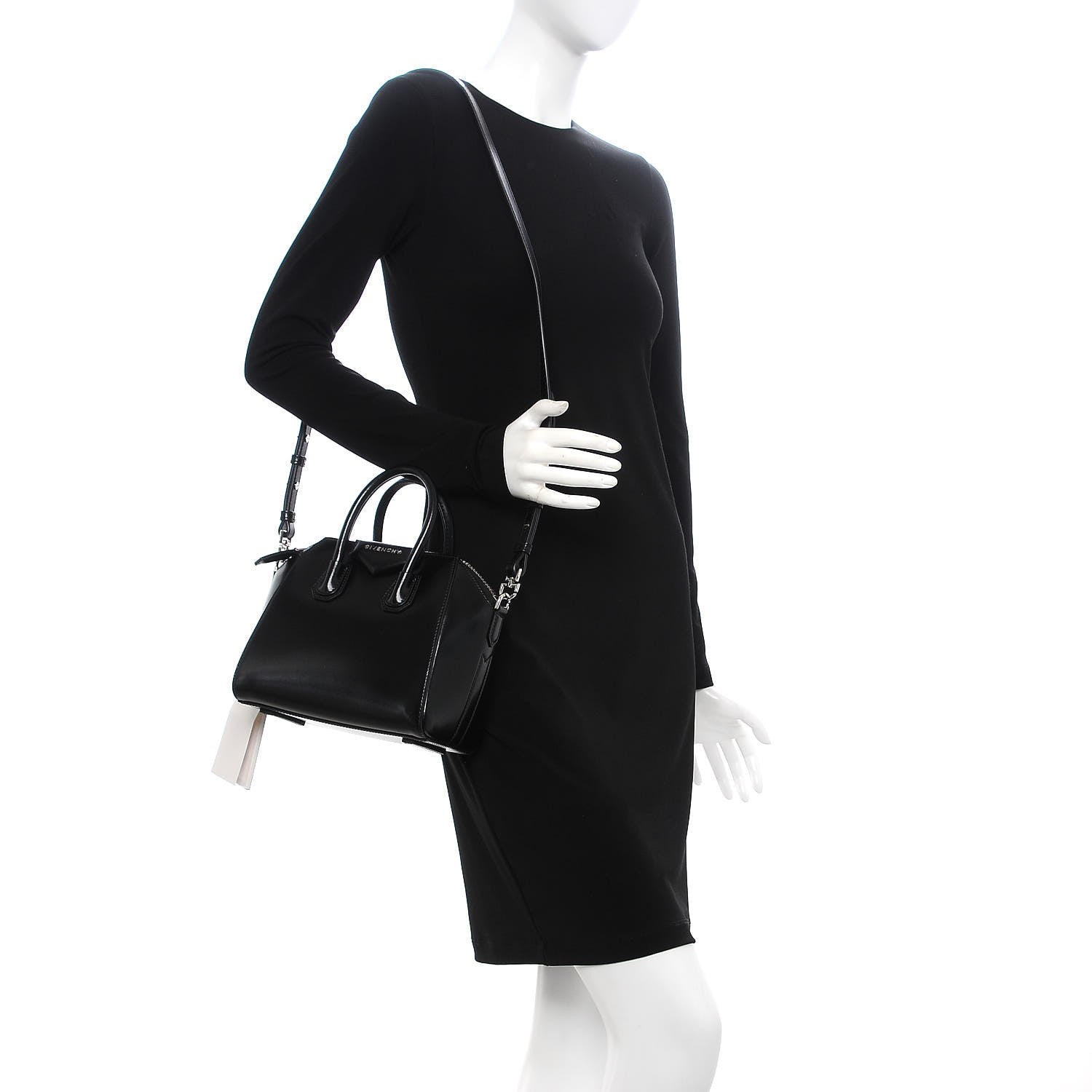 Givenchy Shiny Lord Calfskin Mini Antigona Black 3 of 13