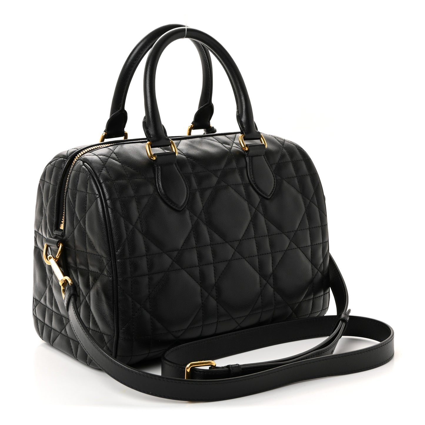 Calfskin Macrocannage Groove 25 Bag Black