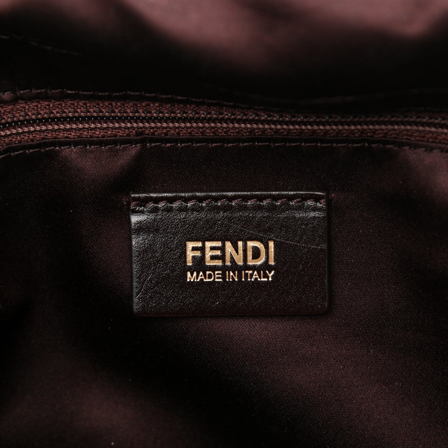 Fendi Nubuck Big Forever Mama Baguette Brown 6 of 10