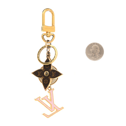 Louis Vuitton Metal Monogram Epi Spring Street Bag Charm Key Holder Gold 2 of 5