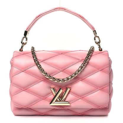 Louis Vuitton Lambskin Malletage Top Handle GO-14 MM Rosabella 1 of 11