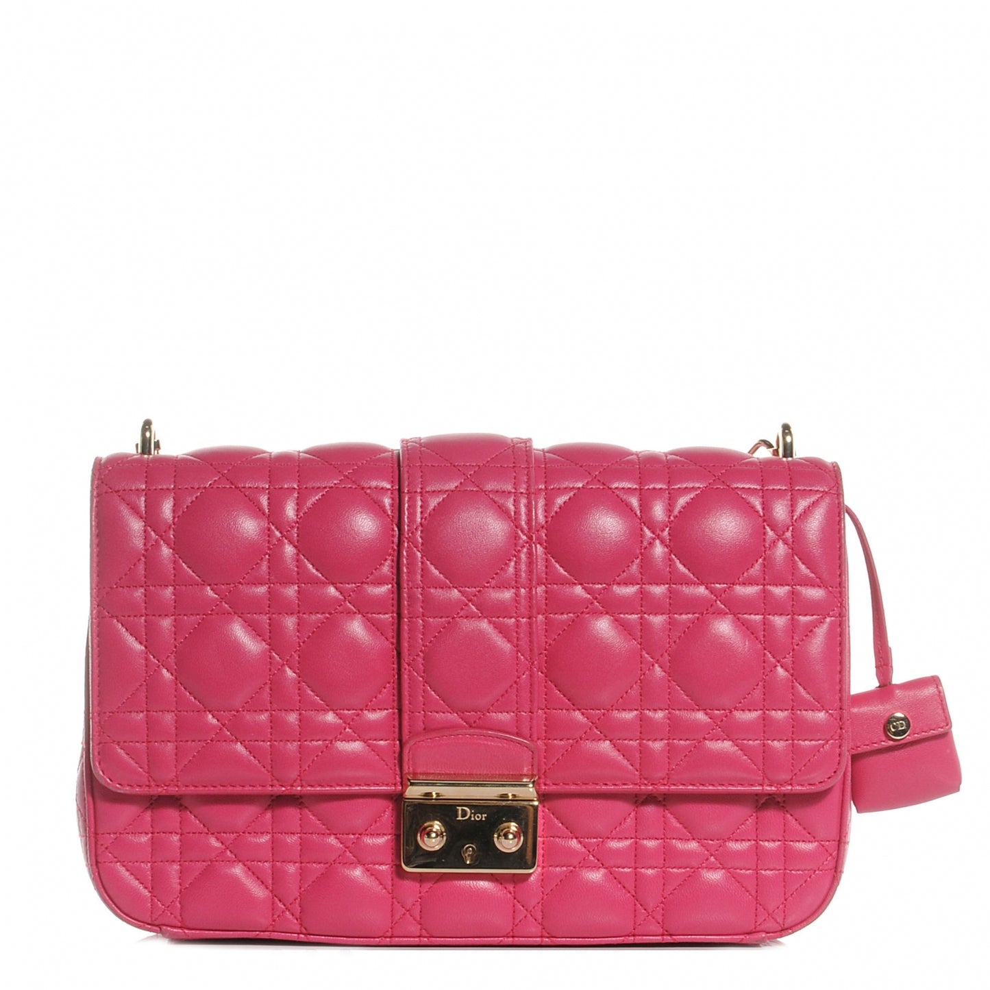 Lambskin Cannage Medium Miss Dior Flap Sorbet