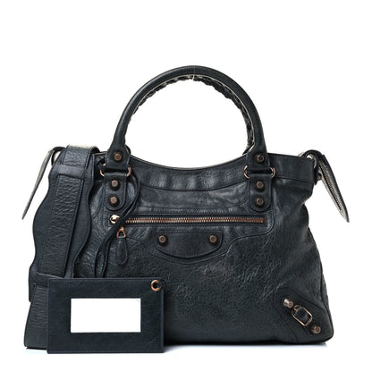 Balenciaga Agneau Giant 12 Rose Gold Hardware Town Anthracite 1 of 4