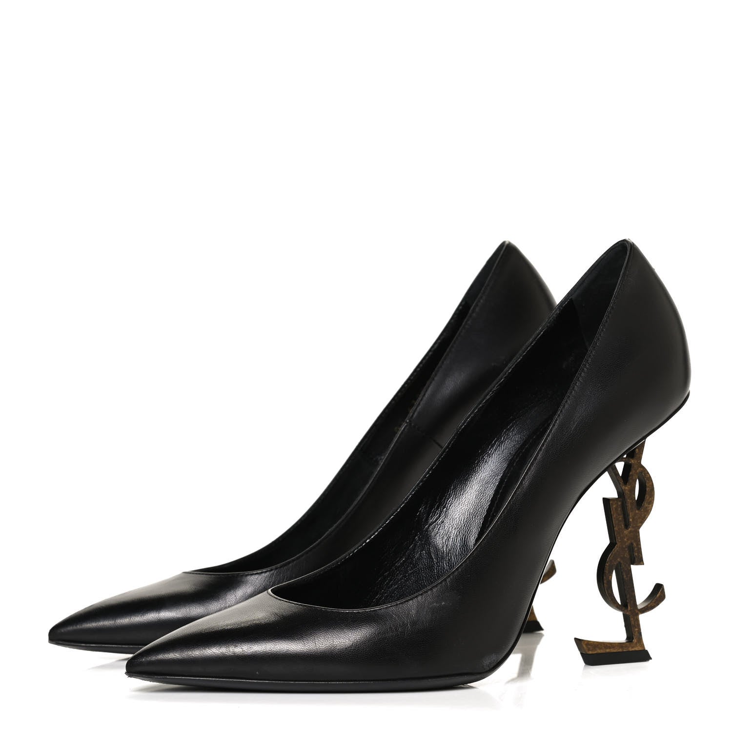 Saint Laurent Calfskin Opyum 110 Pumps 40.5 Black 2 of 11