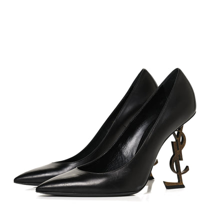 Saint Laurent Calfskin Opyum 110 Pumps 40.5 Black 2 of 11