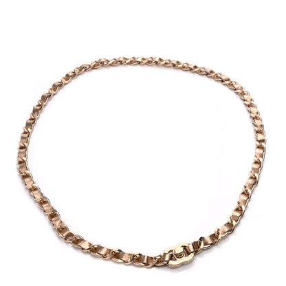 Chanel Metallic Lambskin CC Turnlock Chain Belt Gold 1 of 6
