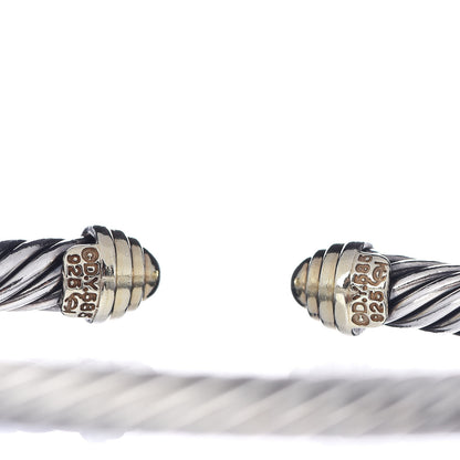 David Yurman Sterling Silver 14K Yellow Gold 5mm Cable Classics Bracelet 4 of 4