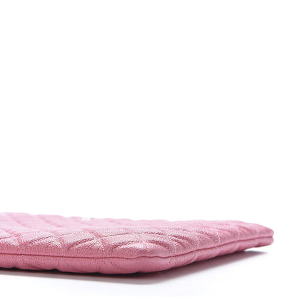 Chanel Caviar Quilted Large Cosmetic Case Rose Pink 6 of 9