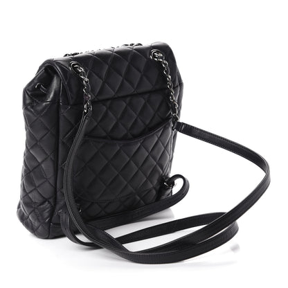 Chanel Lambskin Quilted Small Urban Spirit Backpack Navy 2 of 10