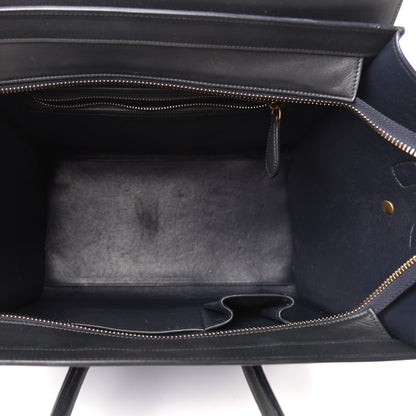 Celine Nubuck Smooth Calfskin Mini Tri-Color Luggage Bright Blue 5 of 9