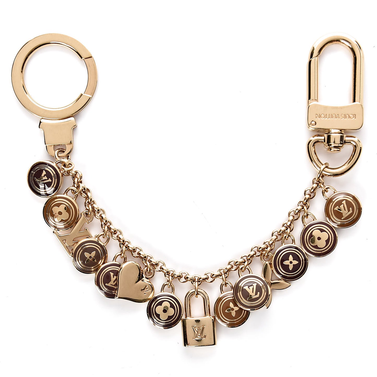 Pastilles Key Chain Bag Charm Brown