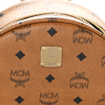MCM Visetos Small Side Stud Stark Backpack Cognac 5 of 11