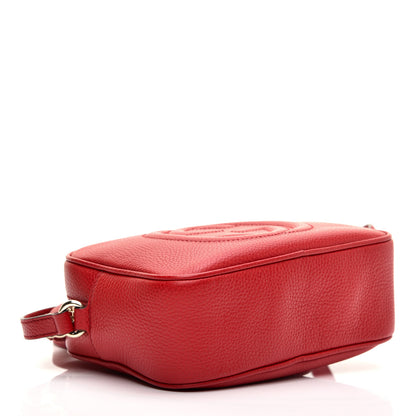 Gucci Pebbled Calfskin Small Soho Disco Bag Tabasco Red 4 of 10