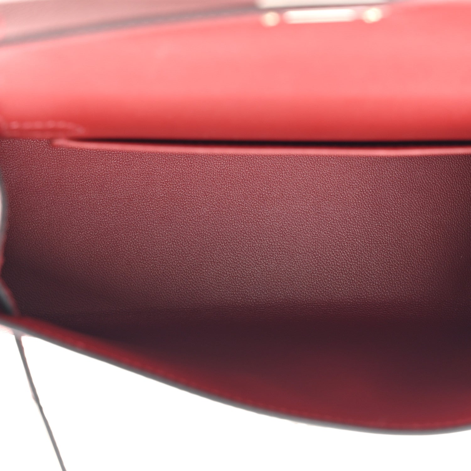 Hermes Epsom Mini Kelly Sellier 20 Sangle Cordage Rouge H Orange Field Rose Tyrien 5 of 12