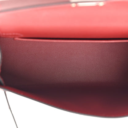 Hermes Epsom Mini Kelly Sellier 20 Sangle Cordage Rouge H Orange Field Rose Tyrien 5 of 12