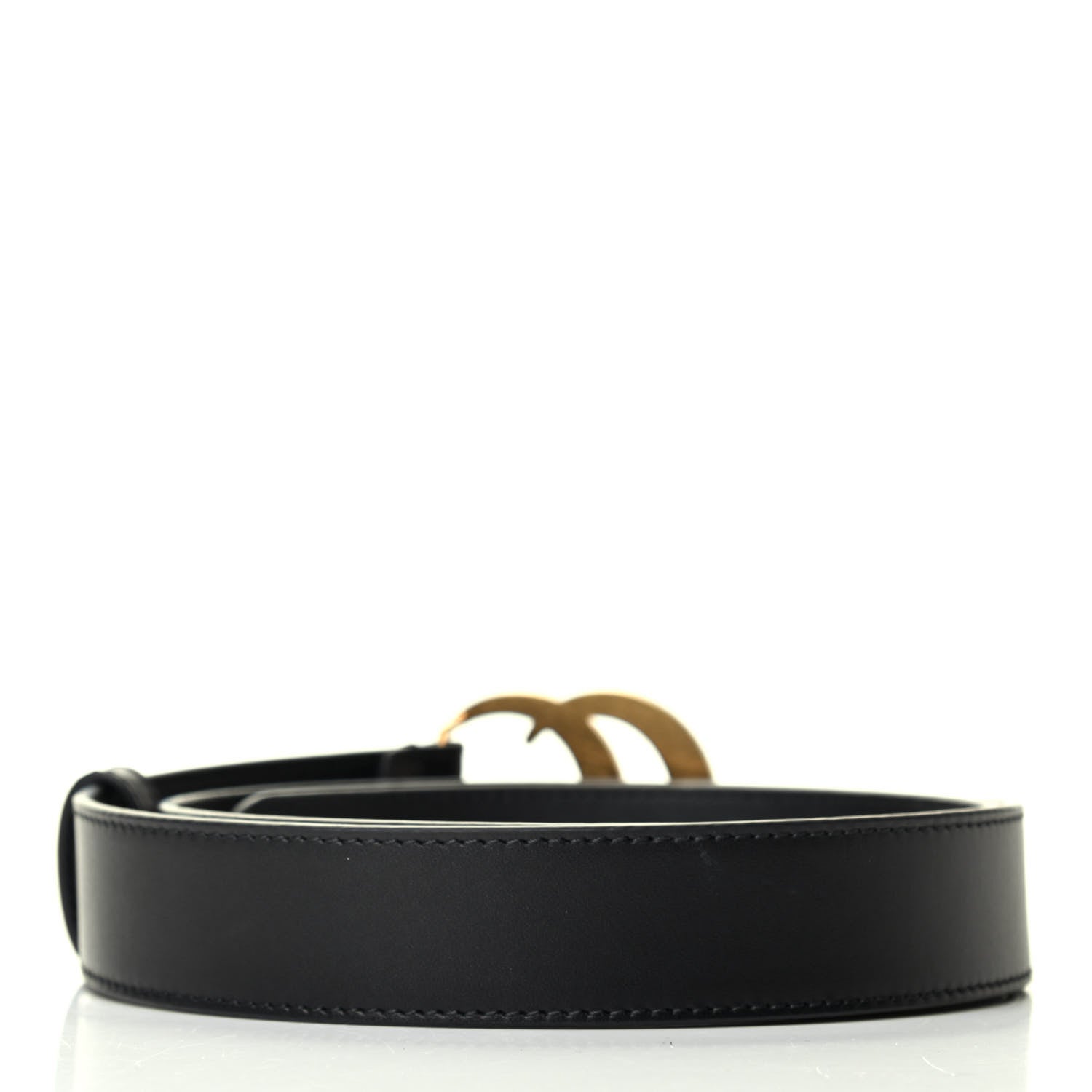 Gucci Calfskin Double G 30mm Belt 85 34 Black 2 of 6
