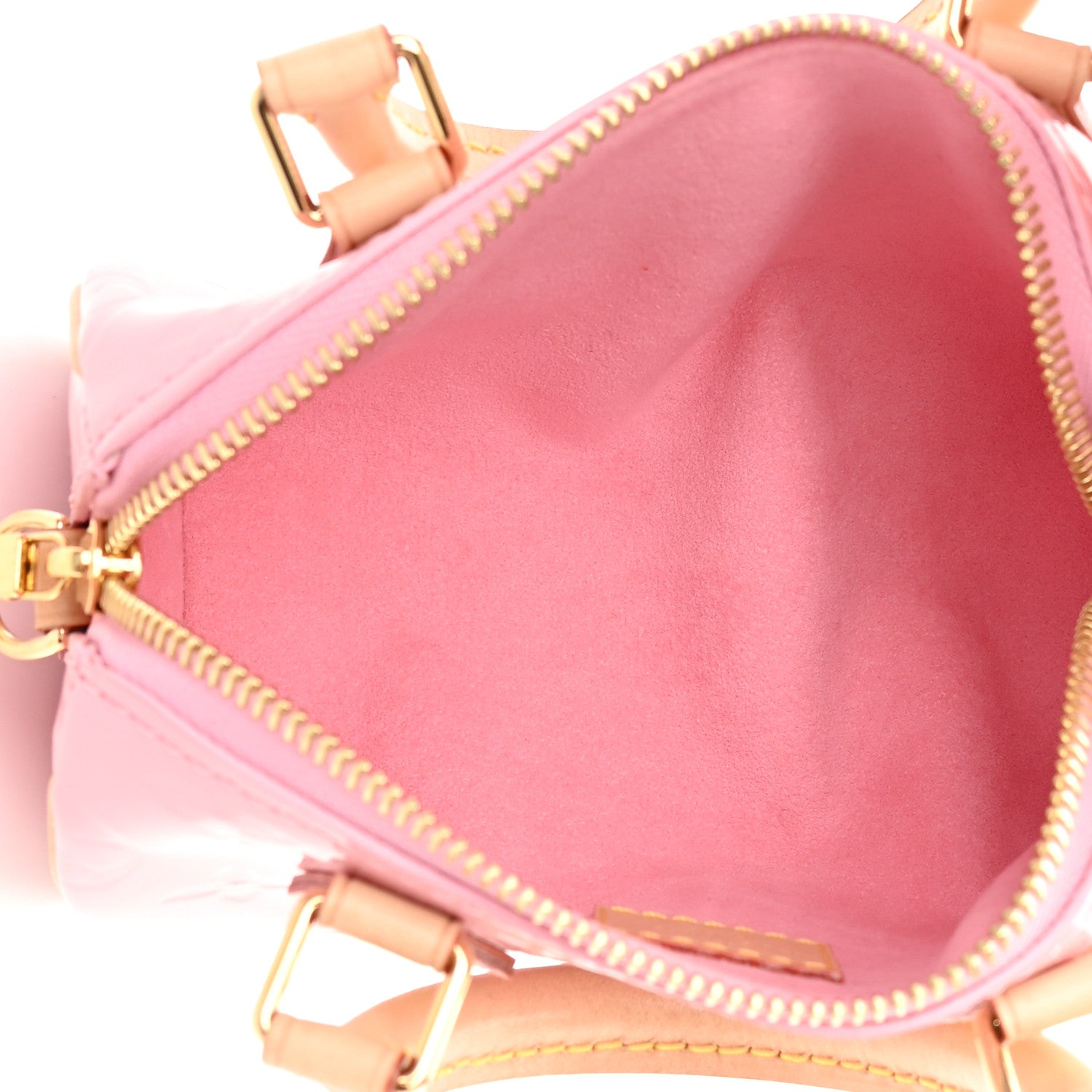 Louis Vuitton Vernis Monogram Nano Speedy Mochi Pink 5 of 11