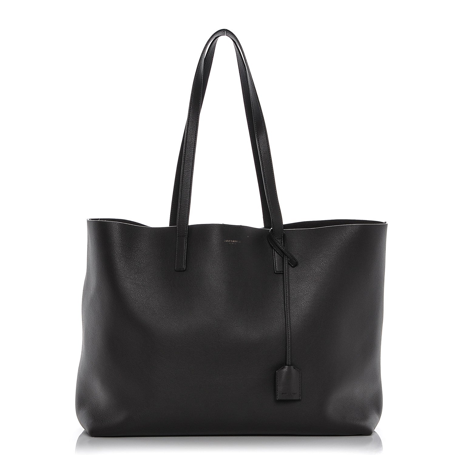 Saint Laurent Calfskin Large Shopping Tote Dark Grey 1 of 6