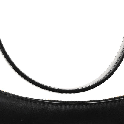 Prada Soft Calfskin Arque Shoulder Bag Black 10 of 11