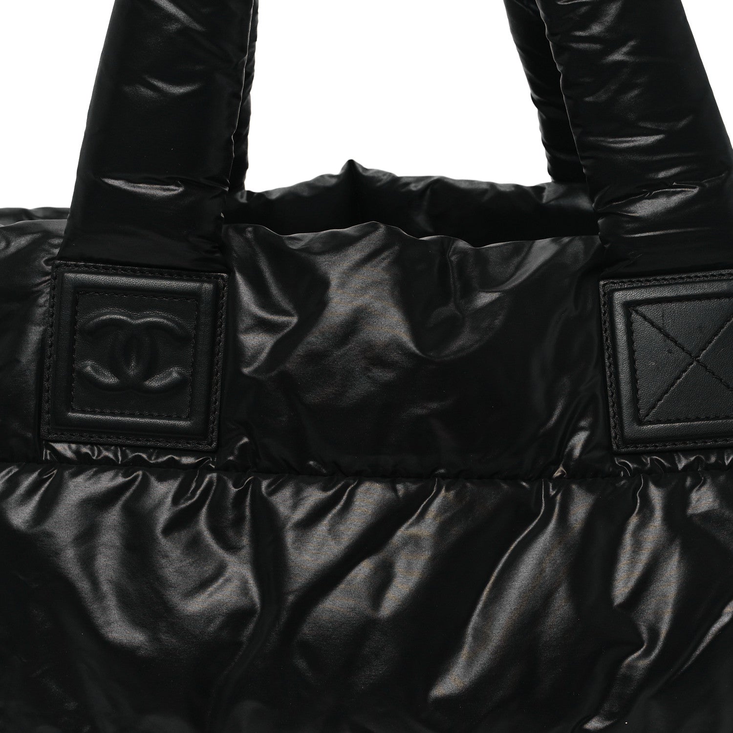 Chanel Nylon Quilted Small Coco Cocoon Tote Black 8 of 10