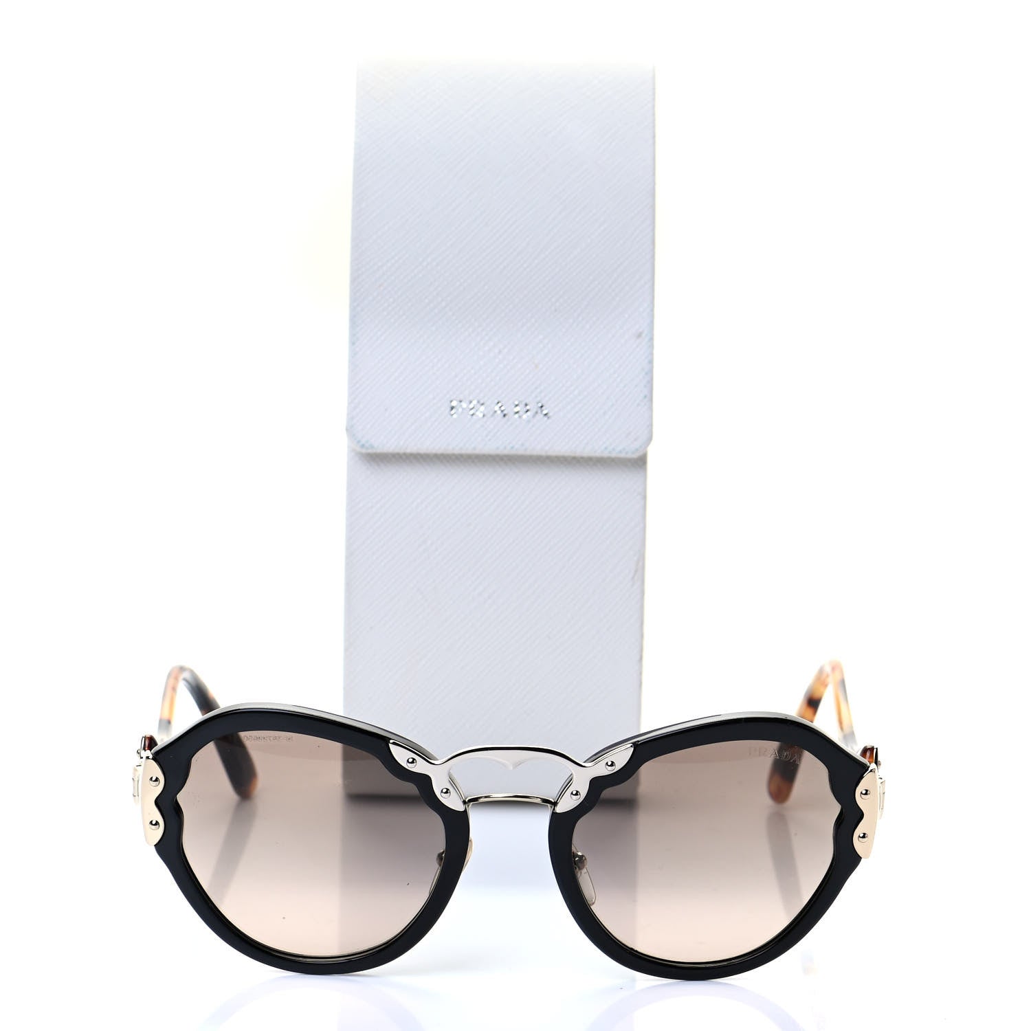 Prada Acetate Sunglasses SPR 09T Black Tortoise 8 of 8