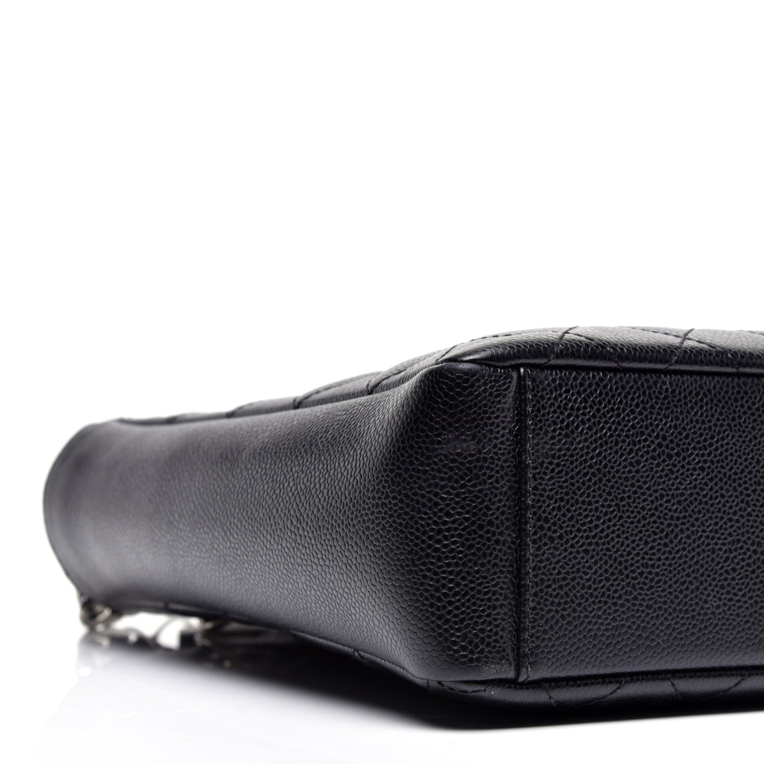 Chanel Caviar Quilted Petit Shopping Tote PST Black 8 of 10
