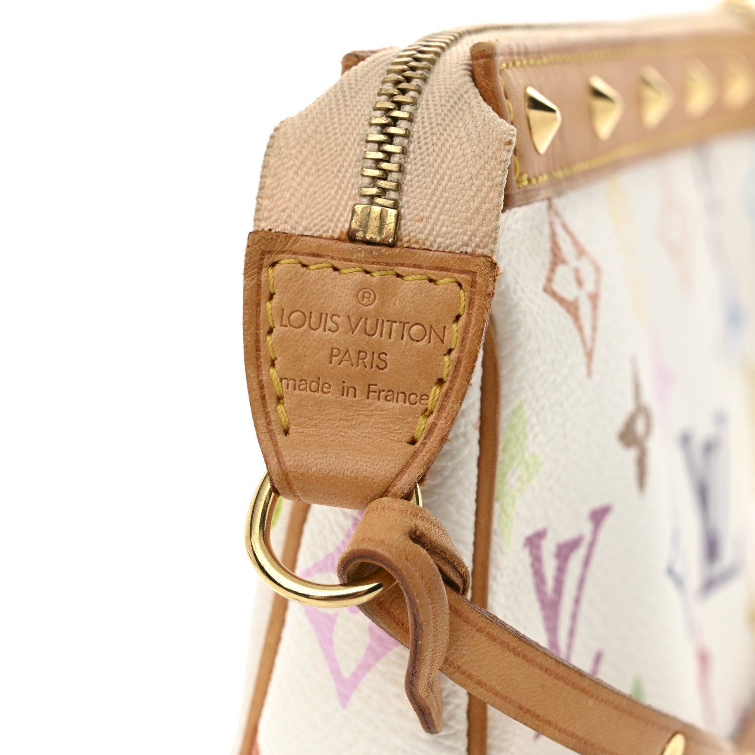 Louis Vuitton Monogram Multicolor Pochette Accessories White 12 of 12