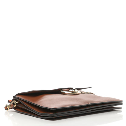 Chloe Suede Calfskin Medium Faye Shoulder Bag Tobacco 4 of 14